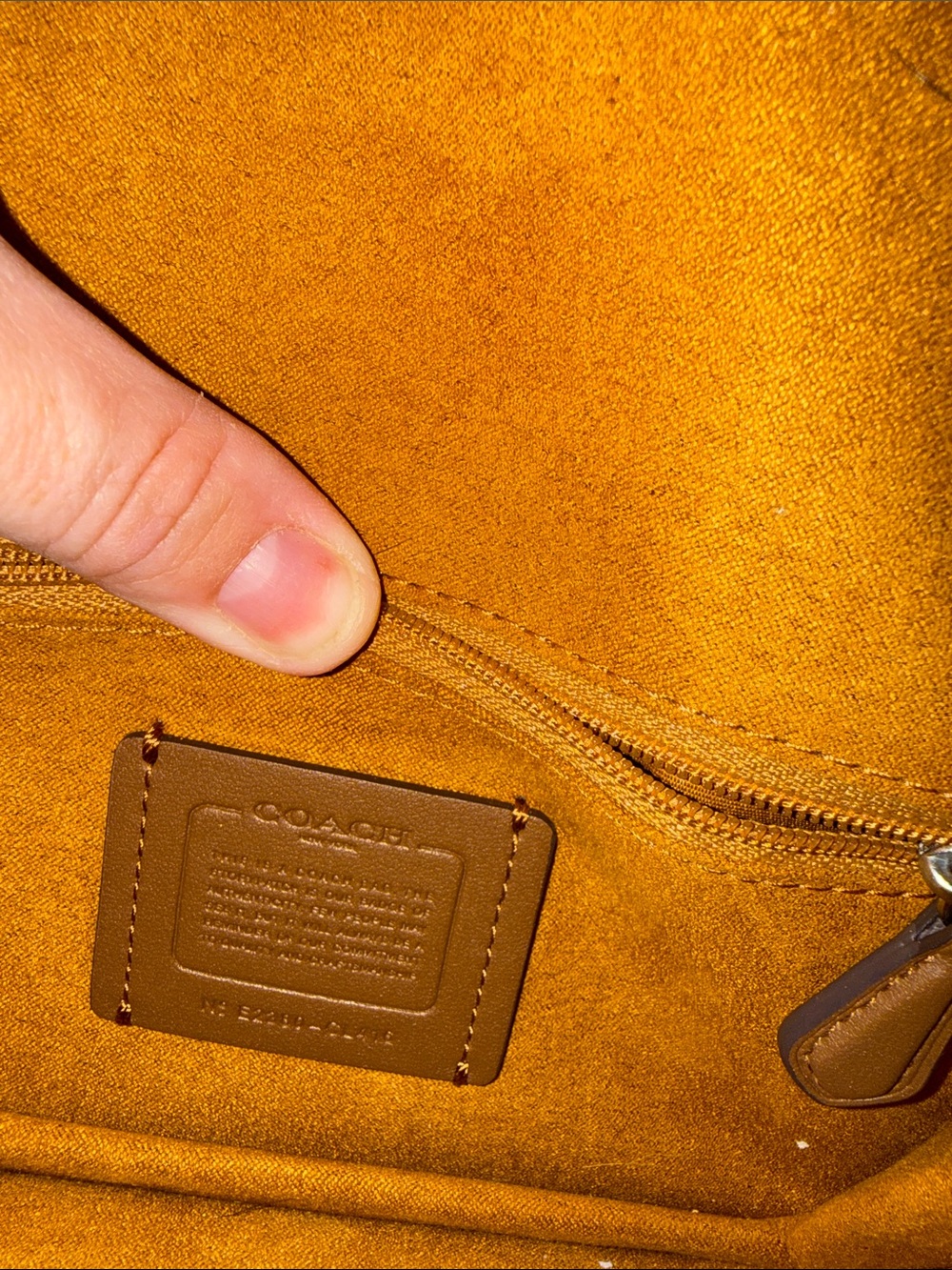 COACH Purple Leather Crossbody with Polished Hardware - Picture 3 of 6